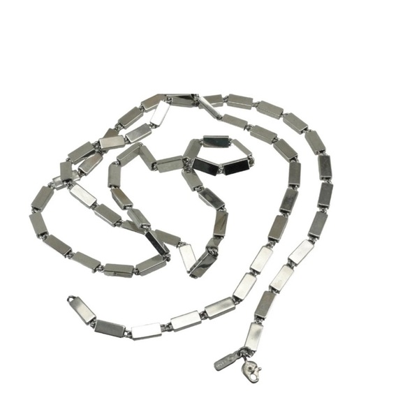 Monet Silvertone Necklace - Picture 3 of 3